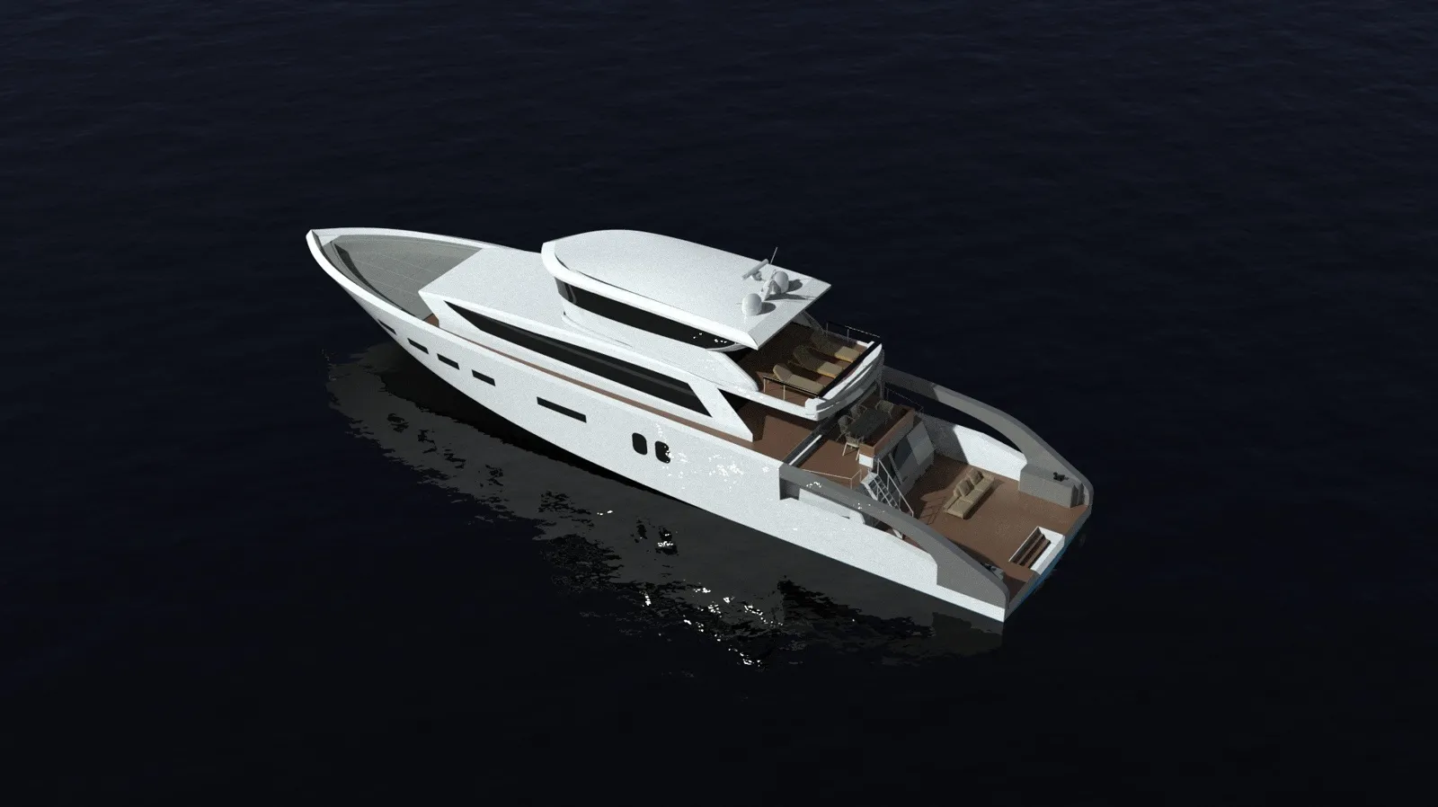 CERN 34 m flybridge renderı