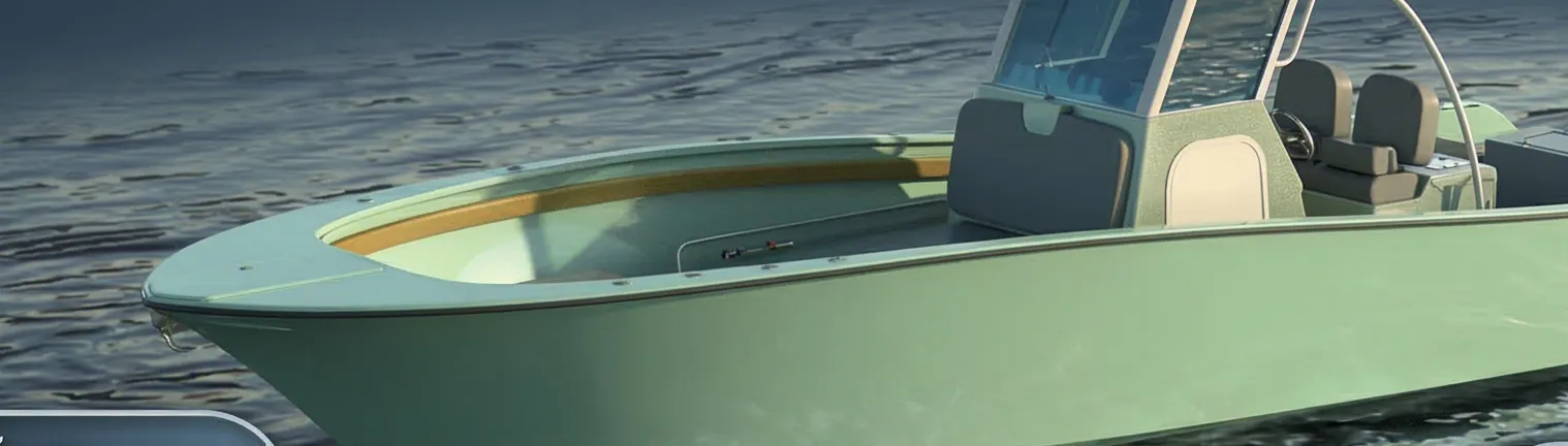 Scout 9,5 m center console renderı